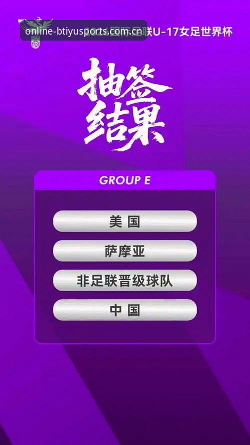 BTIYU官网地址 U17世界杯抽签结果揭晓,中国男女足签运解析最新动态